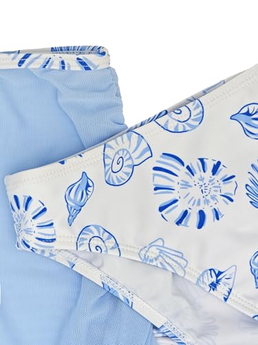 Image of Girl's 3 Piece Sets Floral Print Bikini Swimsuit High Waisted Bathing Suits with Beach Skirt Coverups