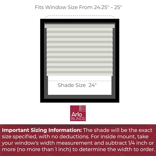 image for Arlo Blinds Single Cell Light Filtering Cordless Cellular Shades, Colo