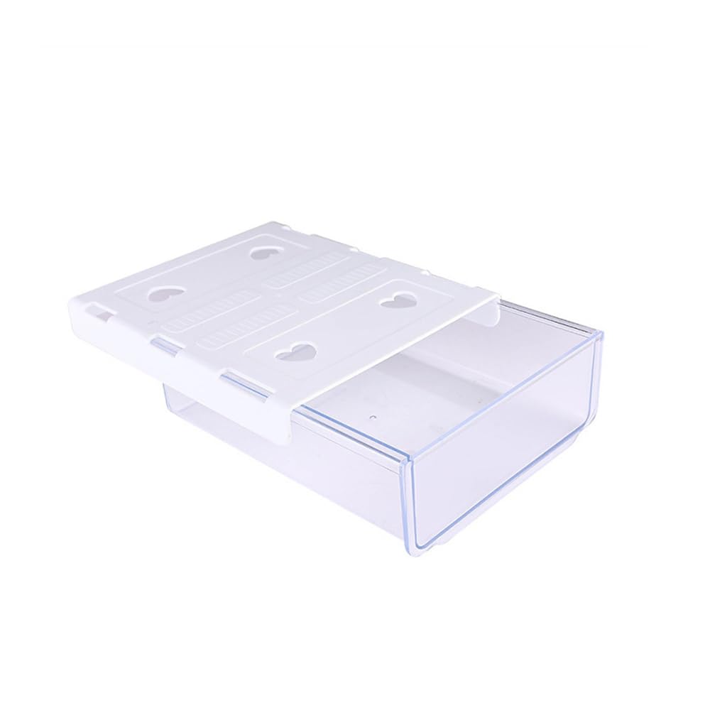 AFIAFTY Self-adhesive Under Desk Drawer Organizer, Table Hidden Slide Out Large Storage Mounted Desktop Pencil Holder Tray Drawers for Office Home