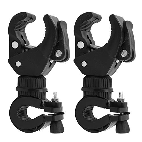 Bike Flashlight Holder, 2Pcs Flashlight Mount Holder 360 Degree Rotatable Mount Bicycless Mounting Bracket Flashlight Holder Torch Clip for Cycling