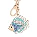 Produktbild Skyeye Damen Schlüsselanhänger Anhänger Goldfisch Form Legierung Kristall Auto Anhänger Rucksack Anhänger Schlüsselanhänger kreative Geschenk Blau