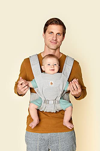 Ergobaby Aerloom Babytrage für Neugeborene bis zum Kleinkind, 3-Positionen Ergonomische Babybauchtrage Rückentrage Baby-Tragetasche aus Formaknit Material, Sand Ergobaby Aerloom Babytrage für Neugeborene bis zum Kleinkind, 3-Positionen Ergonomische Babybauchtrage Rückentrage Baby-Tragetasche aus Formaknit Material, Sand
