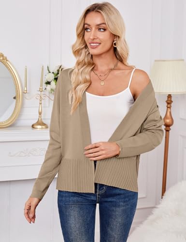 Yekaty Lightweight Cardigans for Women Summer Cropped Open Front Spring Cardigans Long Sleeve Jackets, S-2XL4