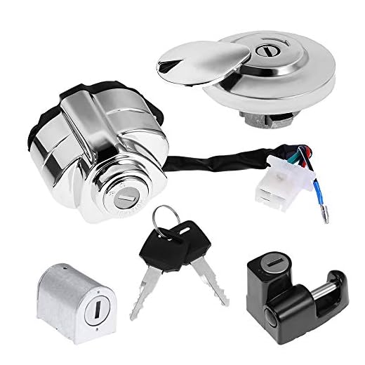 Zreneyfex Ignition Switch Gas Cap Helmet Steering Lock Key Set Replacement for Honda Shadow VLX VT 750 400 600