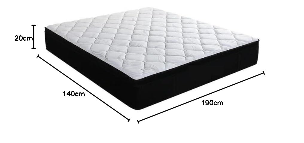 IZTOSS - Matelas 140x190 Pas Cher - 16cm D'épaisseur (mousse à Mémoire De Forme + Ressorts)