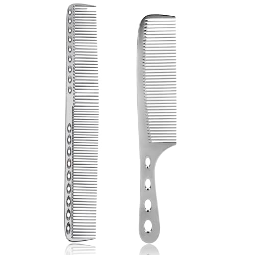 2 Peines de Aluminio para Peinar y Cortar Cabello