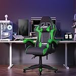 Bigzzia Gaming Chair, Ergonomic Video Game Chairs with Pillow and Lumbar Support, Racing Style Height Adjustable Computer Chair with 360°-Swivel Seat for Adults - Image 2