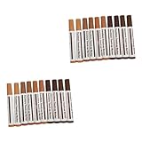 KOMBIUDA 2 Sätze Teiliges Möbel Reparaturset Holzstift Wasserfester Lackstift Zum Ausbessern Von Holzkratzern Schnell Trocknend Farbvielfältig Für Holzmöbel Restaurierung Und 10 Stück * 2