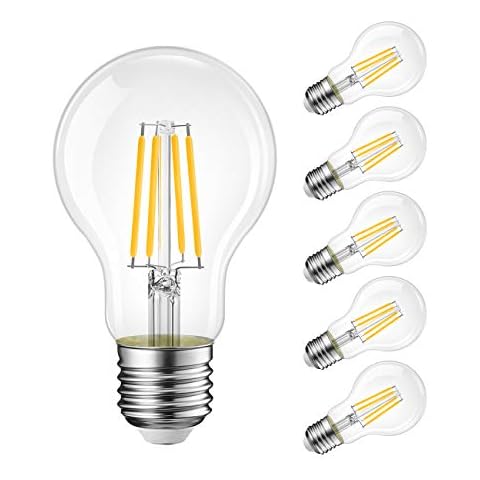 LVWIT 6 Unidades Bombillas LED Filamento Vintage Cover