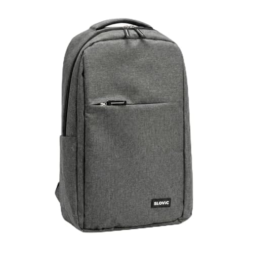 Image of SLOVIC Laptop Bag [25 LTR] | Laptop Bag for Men Office Use with Padded Shoulder Straps | Multi Compartments Travel Bag for Man & Women with Bottle Pocket & Side Pocket | Grey