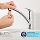 GROHE Start, Küchenarmatur mit flachem Auslauf (Wasserhahn für die Küche, 140° schwenkbar, wassersparend dank variabler Mengenbegrenzung, werkzeugfreie Spülbecken-Montage), schwarz, 324412432