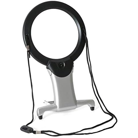 PURElite LED Illuminated Magnifier, Silver & Black, 14x2.5x22.5 cm Cover