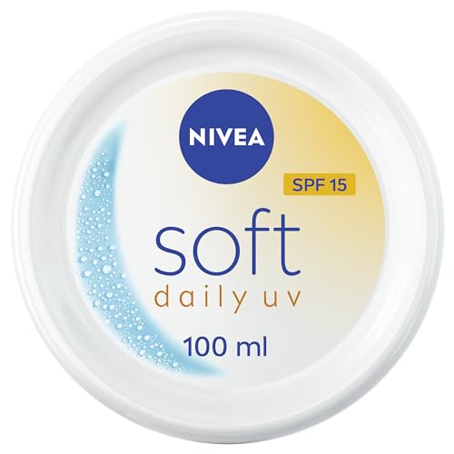 NIVEA Soft Daily UV Protection with SPF15 Moisturizing Cream for Body Hand and Face Jar 100ml