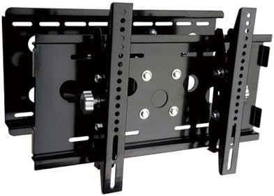 Quad Cantilever Arm Full Motion Carbon Black Universal Easy Installation Ultra Low Profile Flat Panel LCD LED TV Plasma TV Wall Mount Bracket with Touch & Tilt System up to 37" Sony Panasonic LG