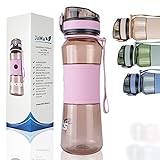 JAMA® Trinkflasche Kinder Auslaufsicher 500ml - Mädchen Jungen - BPA Freie Tritan Wasserflasche - Stabil Robust - Schule, Kindergarten, Sport, Outdoor, Fitness, Freizeit Pink