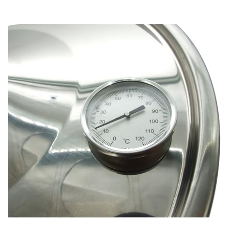 Stainless Steel Thermometer - Alcofermbrew Termómetro de Acero Inoxidable 20-110 °C para Barbacoa, alambique, Columna Fija, Calentador de Agua, ahumadero