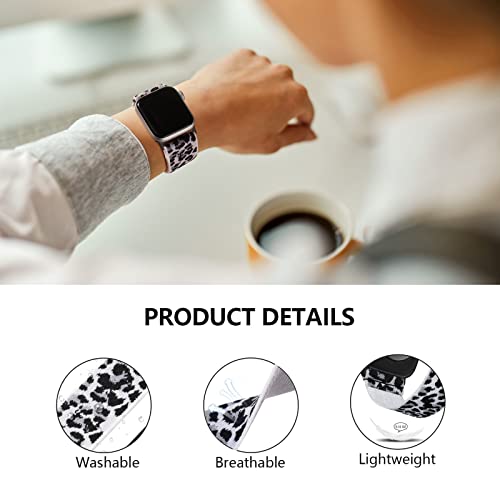 Image of 4 Pack Stretchy Solo Loop Compatible with Apple Watch Bands 38mm 40mm 41mm 42mm 44mm 45mm 46mm 49mm Women Men, Sport Nylon Elastic Straps Wristbands for iWatch Series 11 10 9 8 7 6 5 4 11 Ultra /SE 3 2