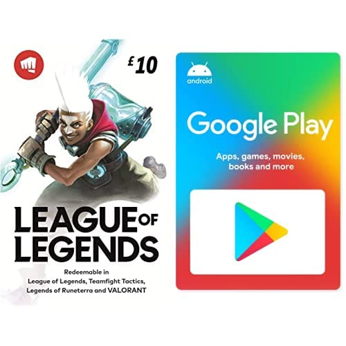 League of Legends £10 Gift Card (digital code) + Google Play gift code £10 (Email Delivery - UK Customers Only)