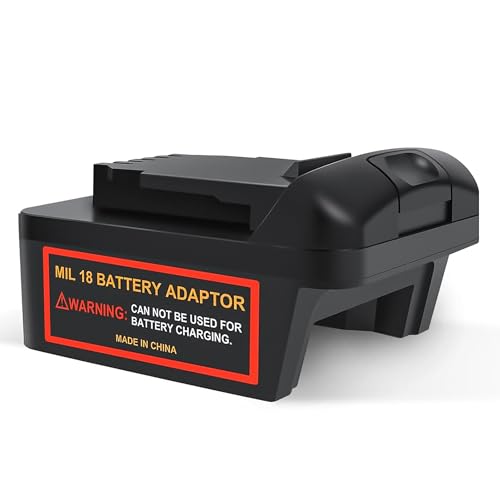 POWHAZY Battery Converter for Milwaukee to Dewalt Battery Adapter, Convert Milwaukee M18 18V Battery to Dewalt 20V Battery for DeWalt Tool Use