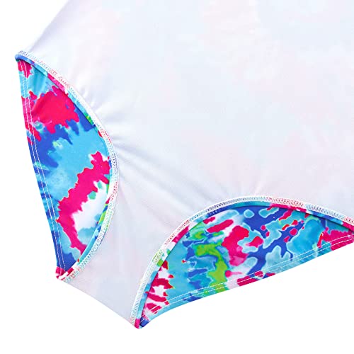 Bfustyle Little Girls Bathing Suit 5T 6T One-Piece Swimsuit For Girls Kids Summer Blue Rose Red White Tie Dye #TOP4