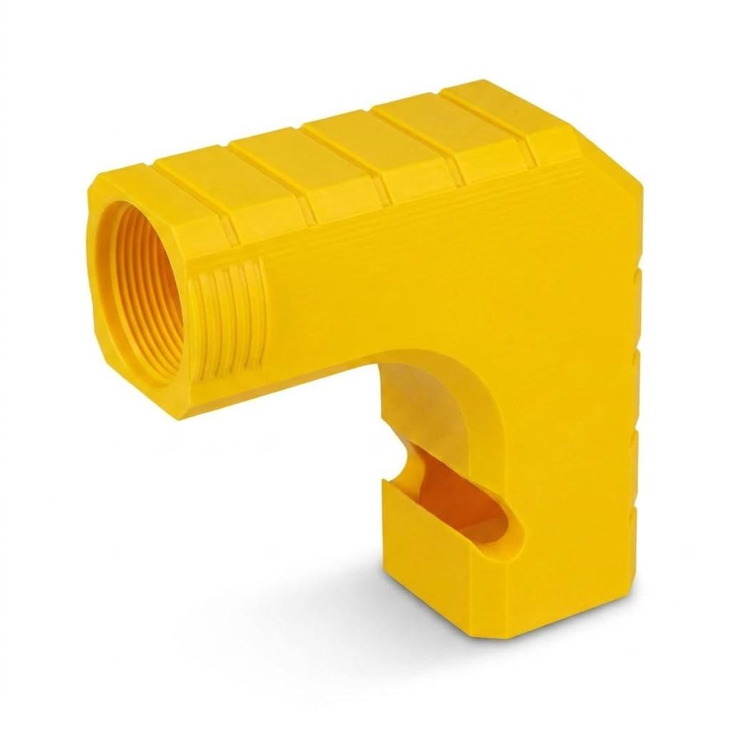 Table Saw Dust Extraction Adapter, 2.5 Inch (63.5mm) Precision Fit Vacuum Hose Connector, Compatible with DeWALT DWE7485 & DW745, Professional Clean Workspace Solution (Yellow)