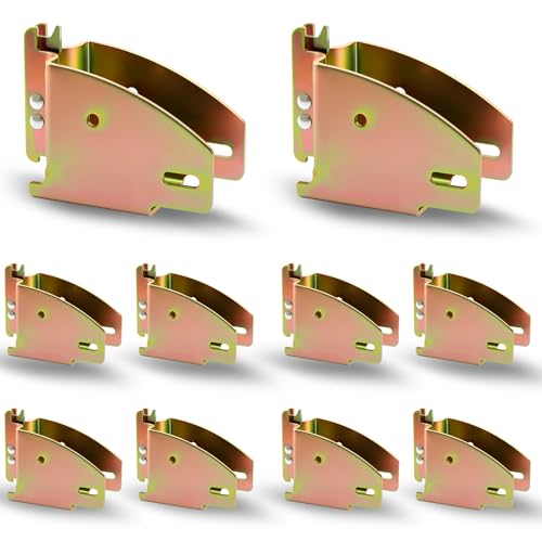 SALUINOKI E-Track Wood Beam End Socket 10 Pack, E Track 2x4 Bracket for Wood, Zinc-Coated Steel E-Track Accessories for E-Track Tie Down System by SALUINOKI - Used condition - US$26.17