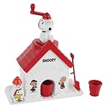 World's Smallest Snoopy SNO-Cone Machine, Miniature Version of The Classic Peanuts Snow Cone Shaved Ice Maker, Ice Shaver, Snoopy House, Includes 1 Flavor Packet, Recommended for Ages 6+