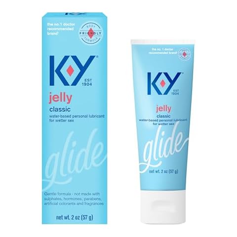 K-Y Jelly Water Based Lube For Sex, Anal Lube, Non-Greasy Water Based Personal Lubricant, pH Friendly Sex Lube Can Be Used With Sex Toys For Women & Male Sex Toys, Condom Friendly Personal Lube, 2 oz Cover