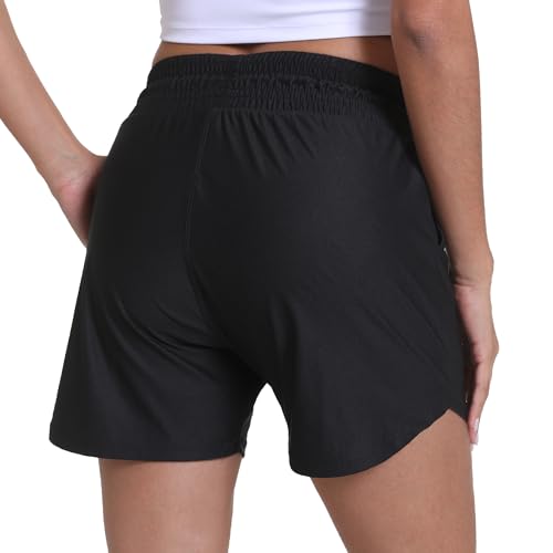 Haowind Workout Shorts For Women With Pockets Mid Waisted Athletic Sport Pants Lightweight Gym Running Shorts With Liner thumb #3