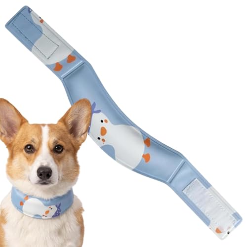 Pack de hielo para perros con cubre cuello transpirable y ajustable para verano 2