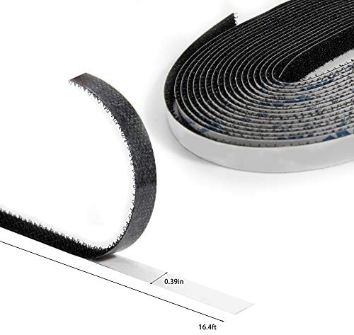 Flyzzz DIY Self-adhesive Window Screen Netting Mesh Curtain, With Hook and Sticky Tape, Can be easily cut down to size and fitted to multiple windows (1 Pack, Black)