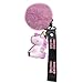 Produktbild Milnut Elegant Einhorn Plüsch-Kugel Keychain mit Band Schlüsselanhänger Pelz Ball Fahrzeugschlüssel Dekor Handtaschenanhänger (Lila)