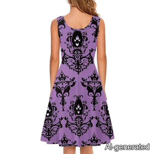 Image of Renewold Women's Sleeveless Tank Dress with Pockets, Casual Scoop Neck A-Line Sundress for Summer, Travel and Vacation
