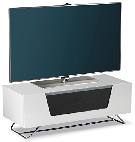Price comparison product image Alphason Chromium 2 1000 TV Cabinet - White