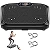 Werara Vibration Plate, 220KG Vibration Plate Exercise Machine for Lymphatic Drainage with 199 Speeds & 7 Auto Programmes, Vibrating Plate for Weight Loss with Bluetooth & Resistance Bands