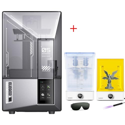ELEGOO Mars 5 Ultra Resin 3D Printer and ELEGOO Mercury XS Bundle Wash Cure Station