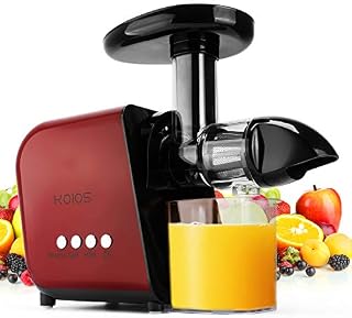 KOIOS Juicer, Slow Masticating Juicer Extractor with Reverse Function, Cold Press Juicer Machine
