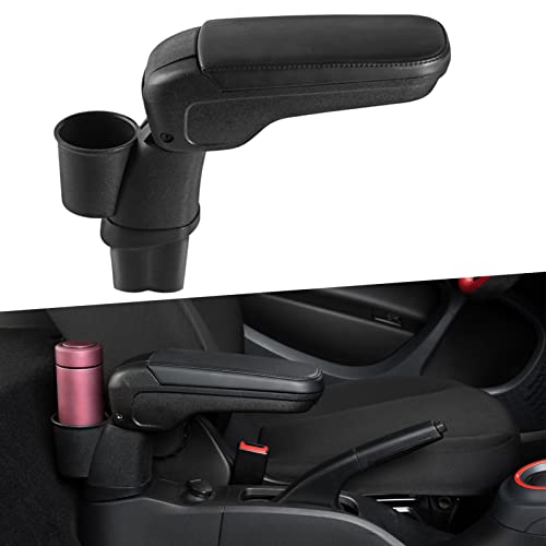 Accoudoir central avec compartiment de rangement pour Smart 453 Fortwo Forfour, Accoudoir pliable avec porte-gobelet