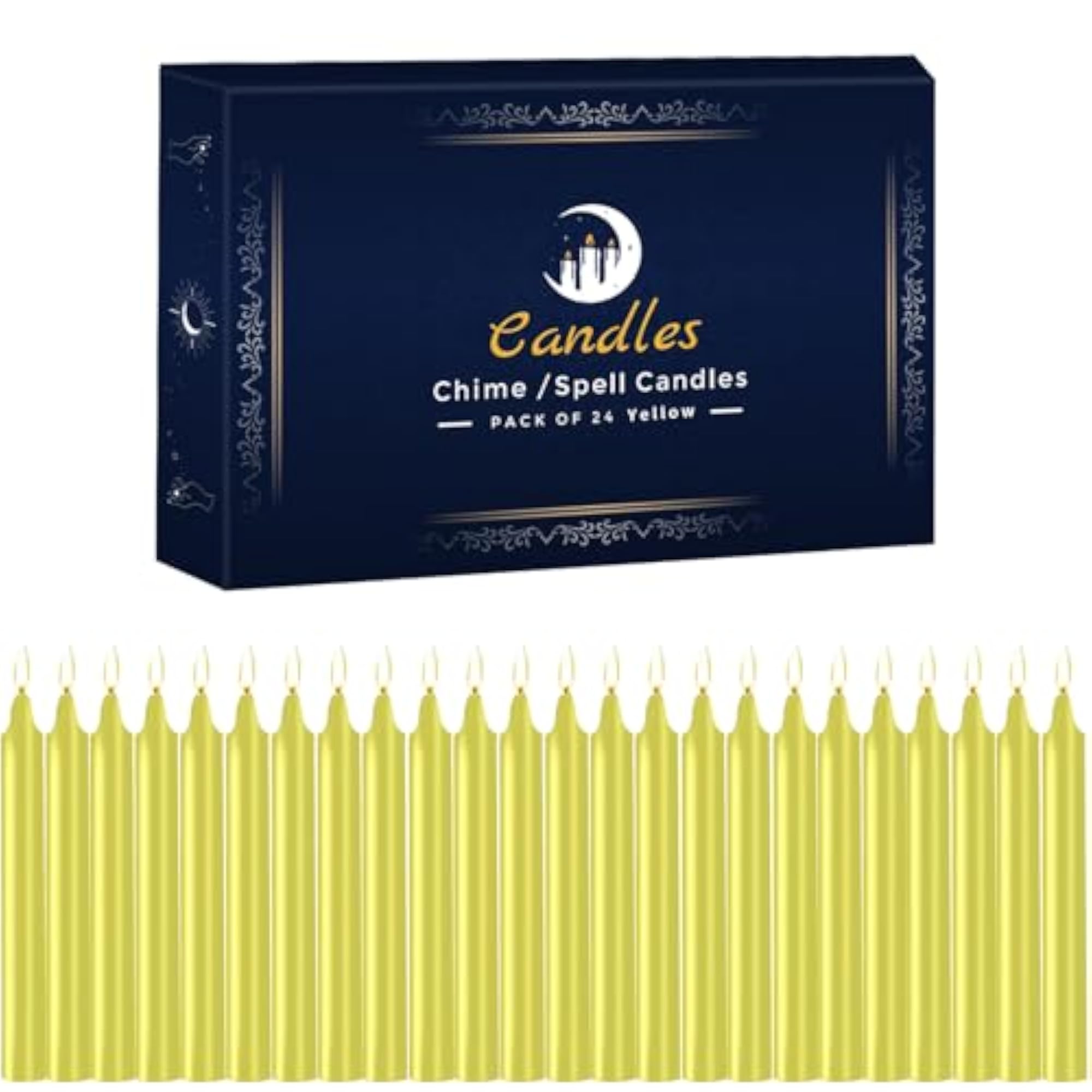 Yellow Spell Chime Candle Set