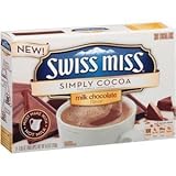 Swiss Miss, Simply Cocoa, Milk Chocolate Hot Cocoa Mix, 8 Count, 6.8oz Box (Pack of 3)