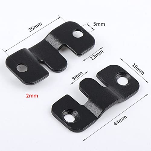 Image of 8 Pairs Stainless Steel Interlock Hanging Buckle, Z Clip Bracket Interlock Hanging Buckle Mountain Buckle Flush Concealed Mount Brackets for Picture Display Art Gallery
