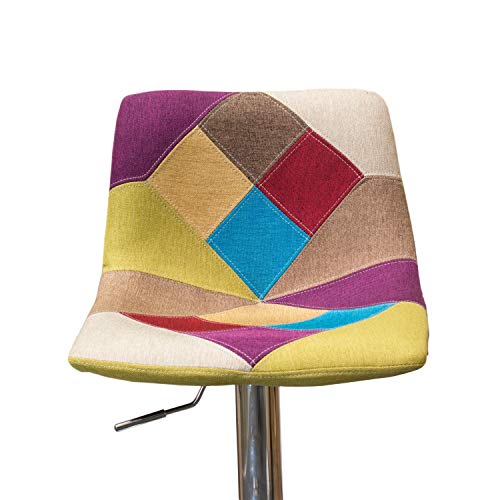 Best Master Furniture Dahlia Multi Color Adjustable Swivel Bar Stool (Set Of 2) #TOP2