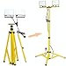 VSDITALIA - Doppio Faretto Led da Cantiere su Treppiede Telescopico - 4800 lumen - 60Watt - faretti con indice di resistenza IK08 - Impermeabile IP65