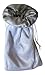 Tarot/rune Bag: White Velvet and Silver Satin Bag (5" X 8")