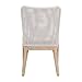 Starlight Canyon Home Gray Woven Dining Chairs – Accent Chair Set of 2 with Cushions – Indoor Lounge Style for Living Room or Kitchen Spaces