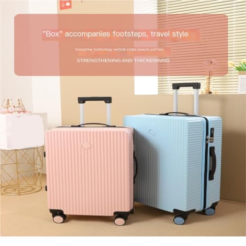 Suitcase New Suitcase, Small Lightweight Trolley Suitcase For Men And Women, Suitcase Password Box 20 Inches 24 Inches Suitcase Tags(A,20in)4