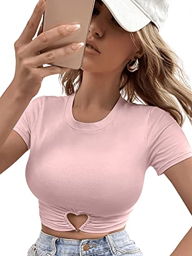 Verdusa-Womens-Heart-Ring-Short-Sleeve-Round-Neck-T-Shirt-Top-Crop-Tee Verdusa-Womens-Heart-Ring-Short-Sleeve-Round-Neck-T-Shirt-Top-Crop-Tee