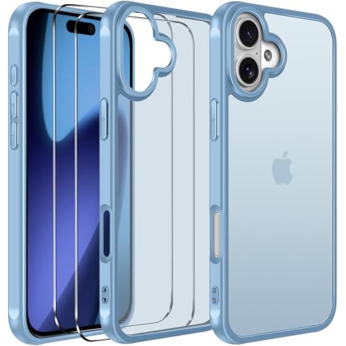 [Compatibilità] --- Questa custodia è stata progettata specificamente per iPhone 17 6.3 Pollici. Facile accesso a tutti i controlli e le funzionalit; Ritagli perfetti per altoparlanti, fotocamera e altre porte. Le coperture sensibili dei pulsanti consentono di premere in modo reattivo. Inoltre, sono inclusi 2 pacchetti di protezioni per lo schermo per una protezione completa, cover con Vetro Temperato offerta 360 Gradi Full Body Protezione.