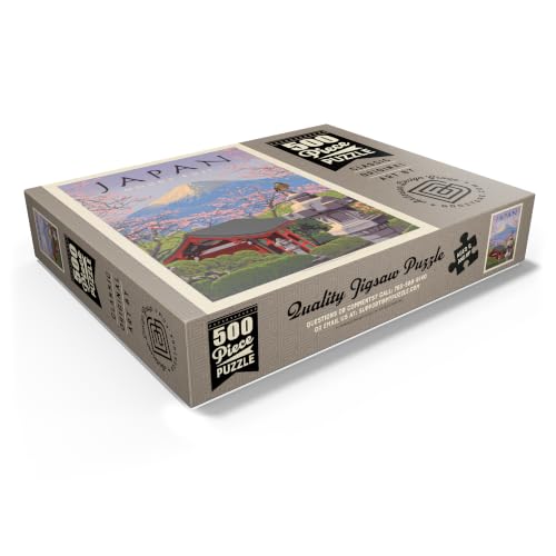 MyPuzzle Japan: Monte Fuji, Póster Vintage - Rompecabezas Premium de 500 Piezas para Adultos miniatura 3