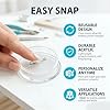 20 Pack Clear Button Pins 1.5 inch DIY Button Pins Kit Make Your Own Acrylic Buttons with Sublimation Maker Set for for Christmas Craft Supplies DIY Badges School Projects #4